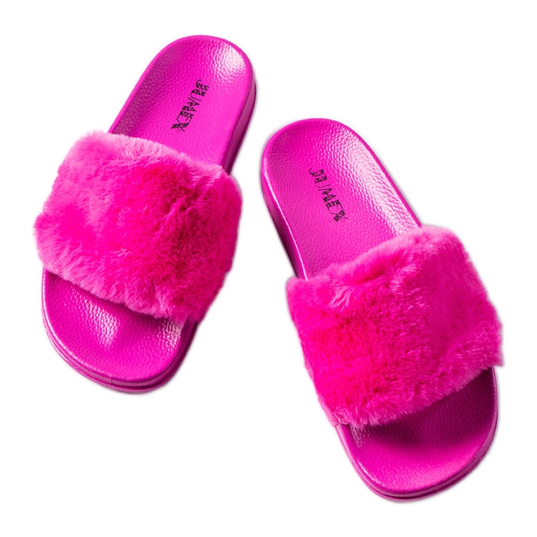 Ružičaste tobogane s krznom iz Raffaelea ružičasta