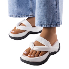 PA1 Bijele sandale s platformom iz Lachapelle bijela