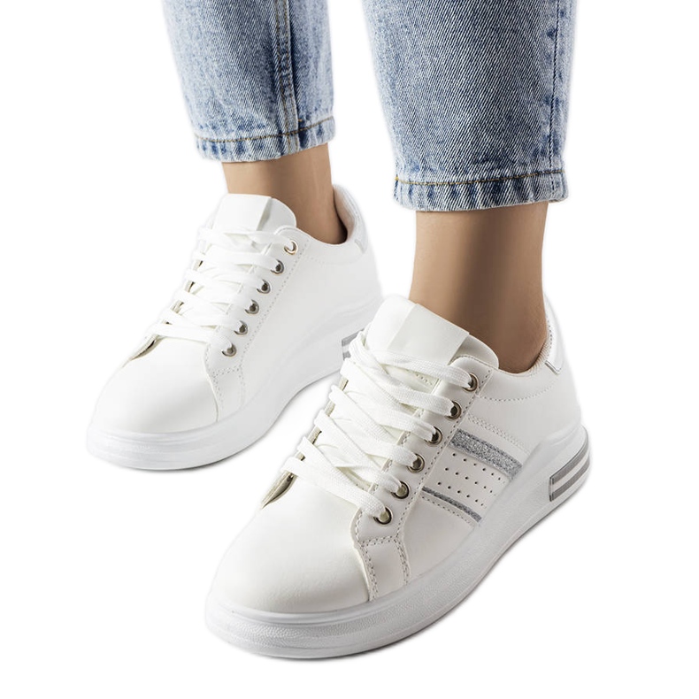 Lanoie bijele platform tenisice bijela