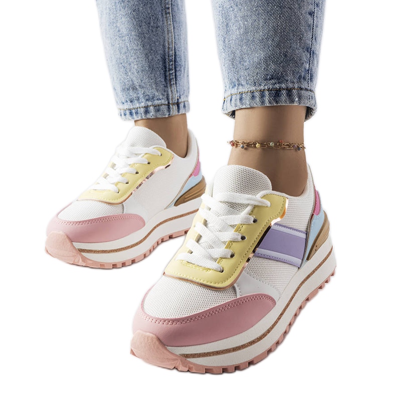 Ružičaste tenisice sa svjetlucavim umetcima iz Langa ružičasta