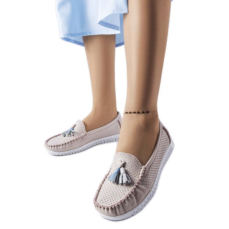 Maryville ružičaste kožne natikače ružičasta