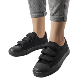 Crne tenisice na čičak Big Star LL274A204 crna