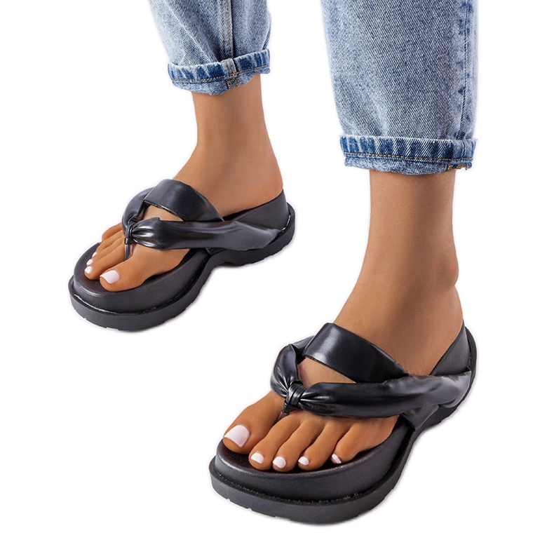 BM Crne sandale s platformom Lachapelle crno