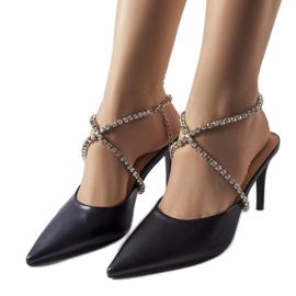 Drainer crne tobogane na petu crno