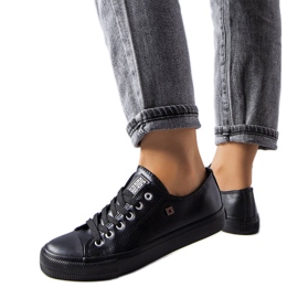 Big Star V274871 crne tenisice od eko kože crna