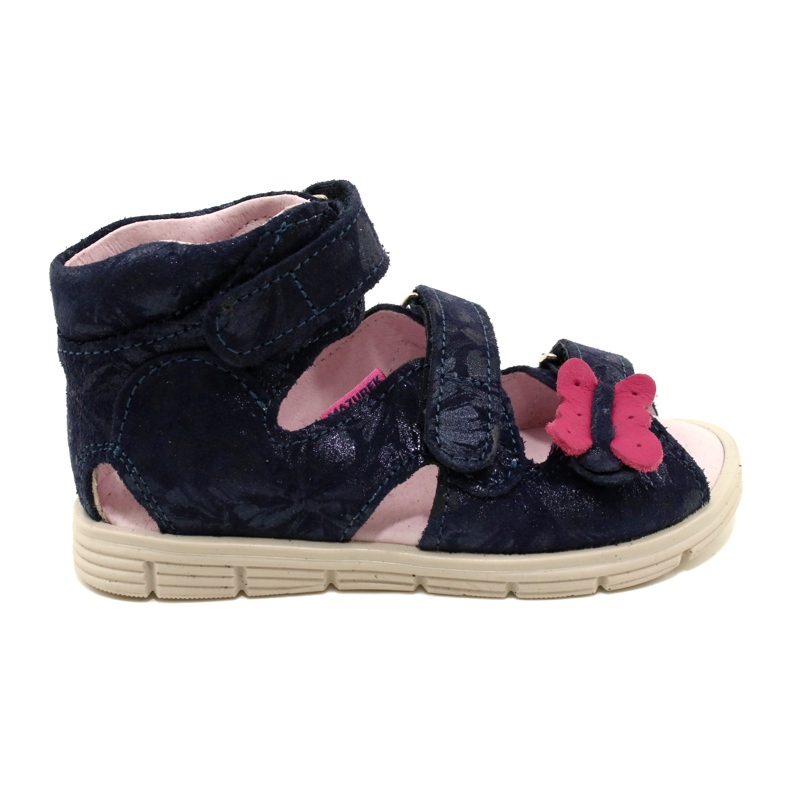 Visoke preventivne sandale Mazurek 1291 Butterflies plava