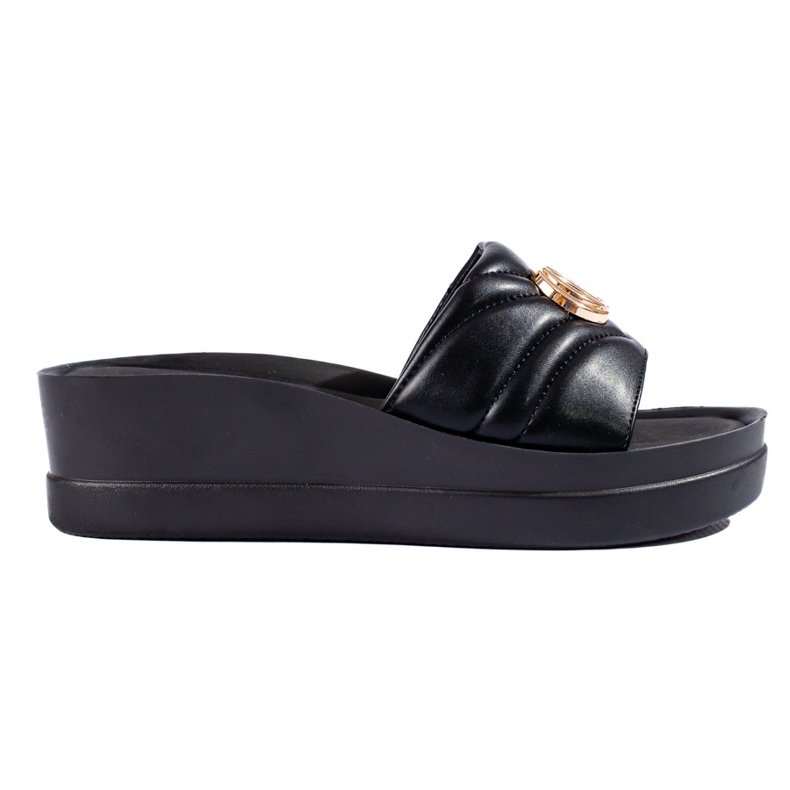 W. Potocki Ženske crne papuče na klin marke Potocki crno