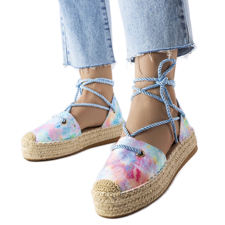 Plave espadrile s platformom iz Duffeta plava