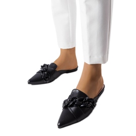 Crne elegantne sandale s lancem iz Patenaude crna