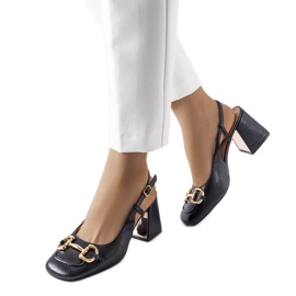 Crne sandale na visoku petu iz Parrisha crna