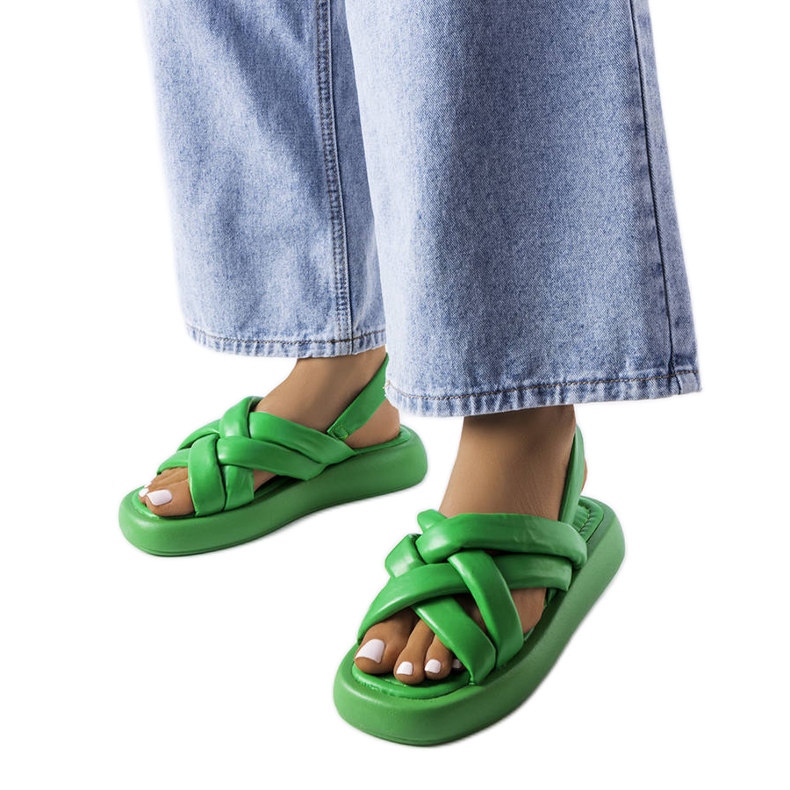 Primeau zelene platformske tobogane zelena