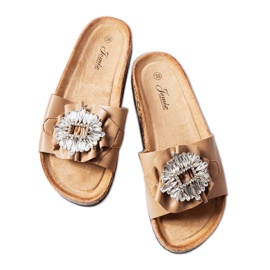 Smeđe mule s plutenim potplatima iz Roya smeđa