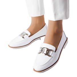 Bijele natikače s kopčom iz Henriquea bijela