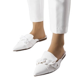 Bijele elegantne sandale s lancem iz Patenaude bijela