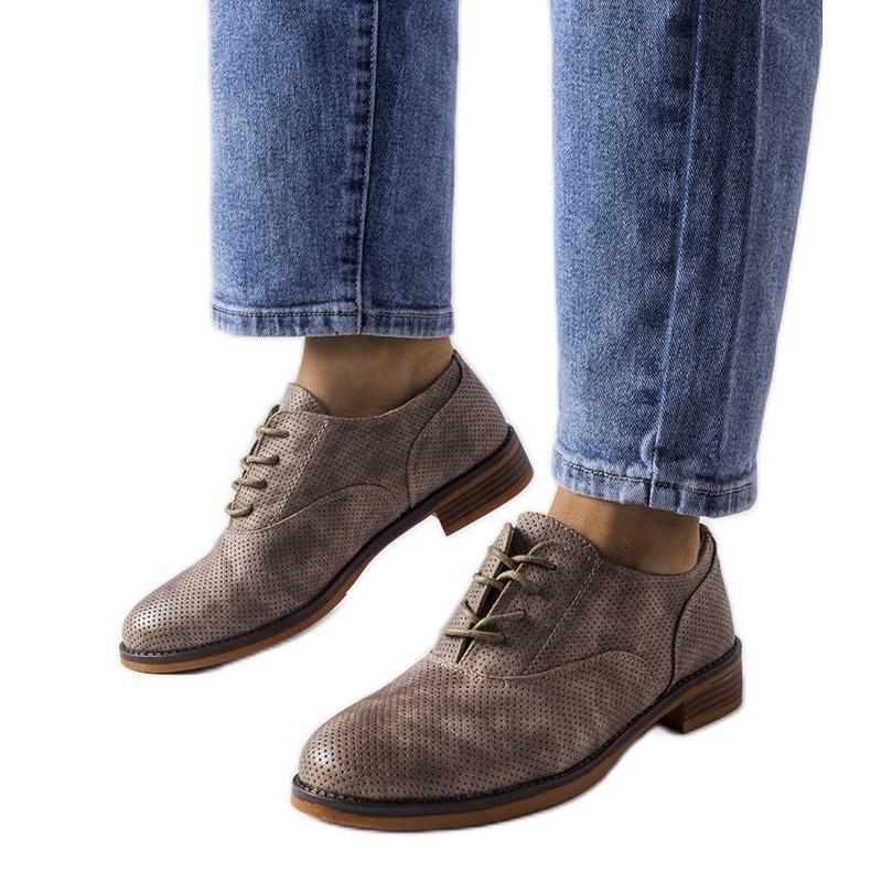 Sivi brogovi LS5379 Taupe siva