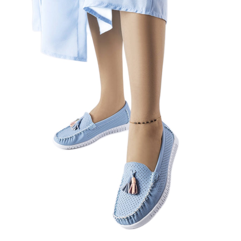 Maryville plave kožne natikače plava