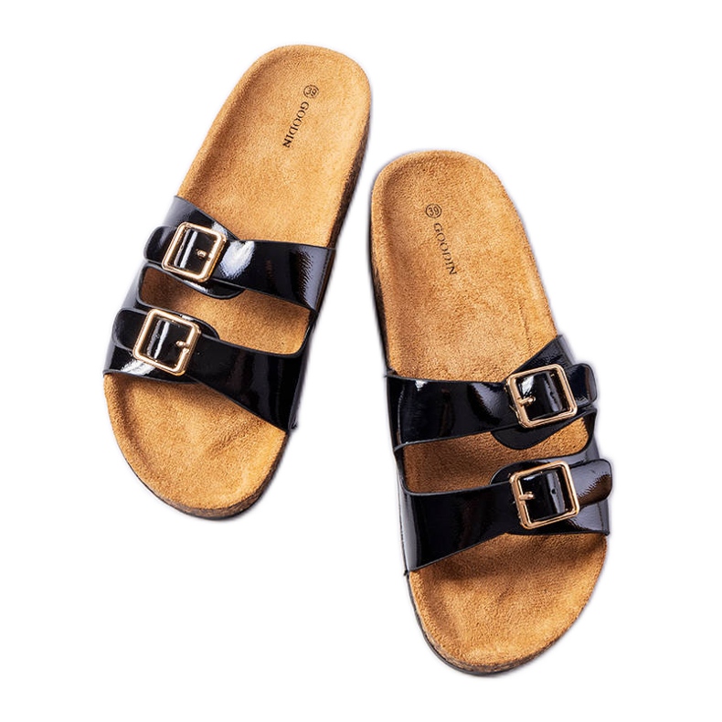 Crne tobogane s plutenim potplatom iz Cincinne crno