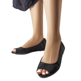 Crne ažur balerinke iz Lavoie crna