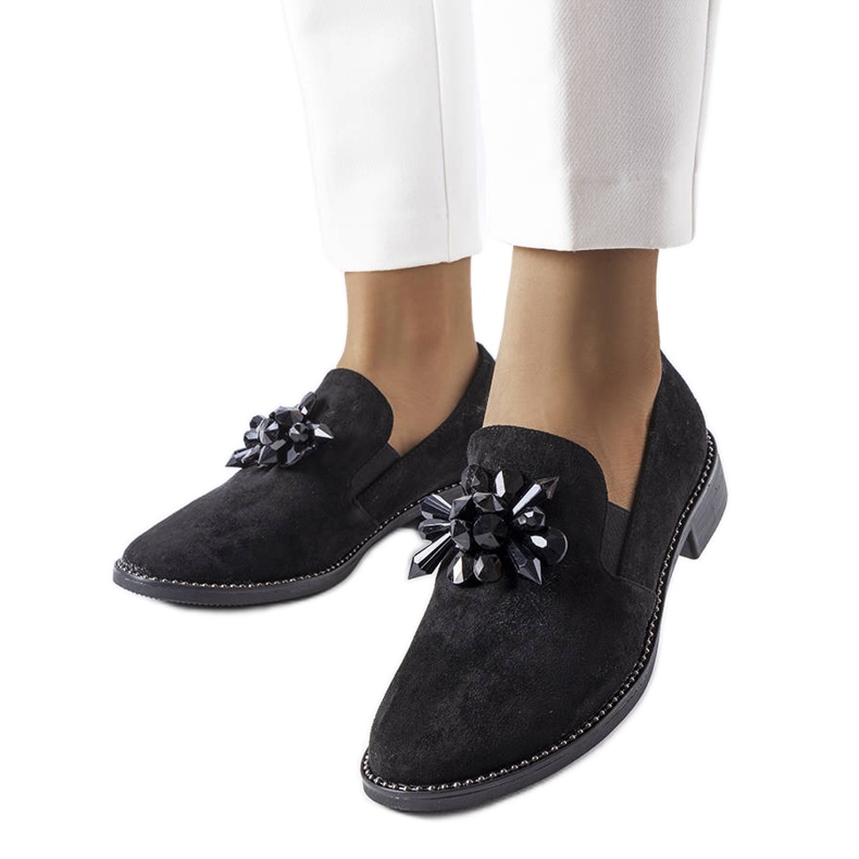 Crne cipele s kristalima iz Jarvisvillea crno