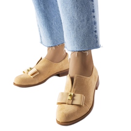 Bež brogovi s mašnom od Poplar