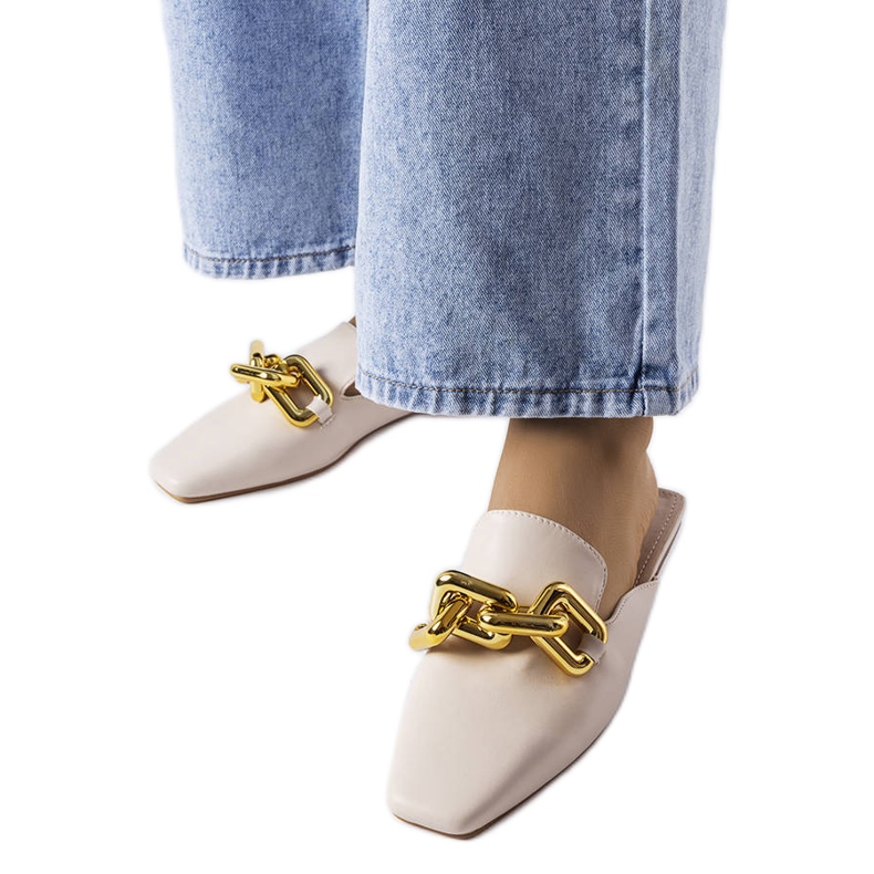 Bež natikače s Hickory lancem