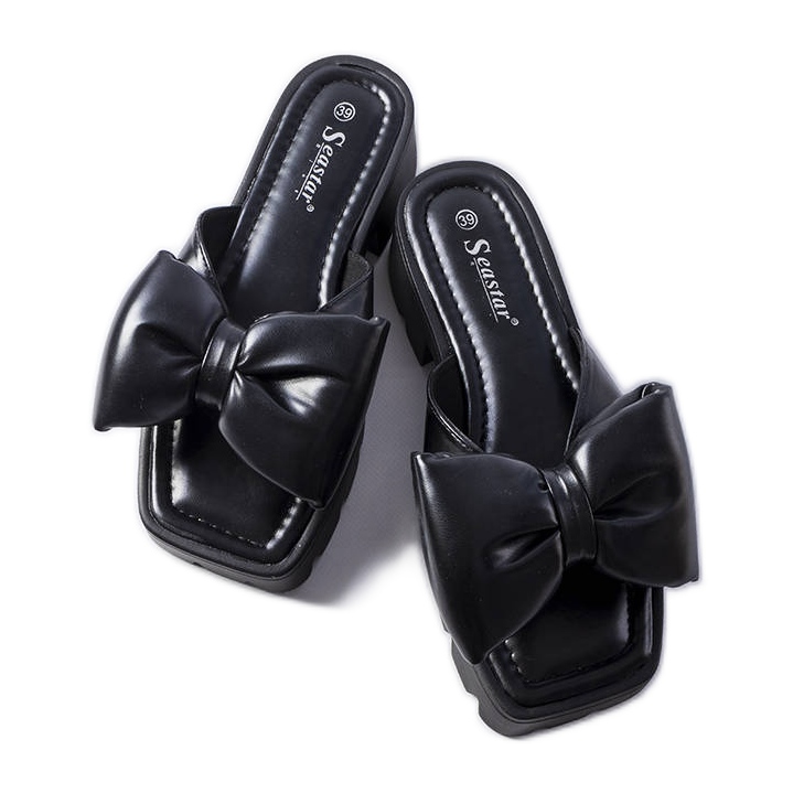 Seastar Crne patike s traktorskim potplatom iz Bosséa crno