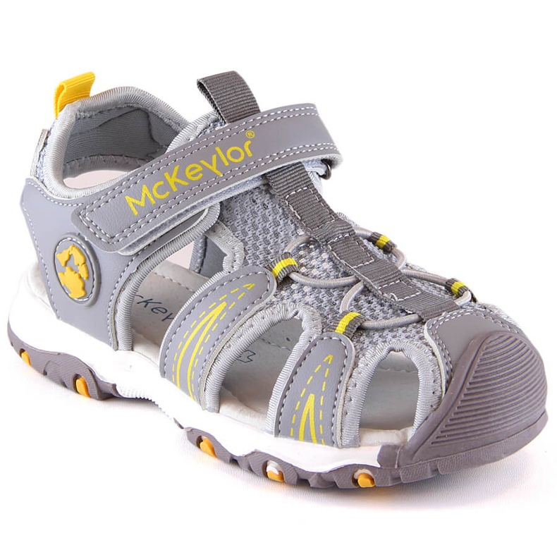 Sive McKeylor 47702 sandale za dječake na čičak siva