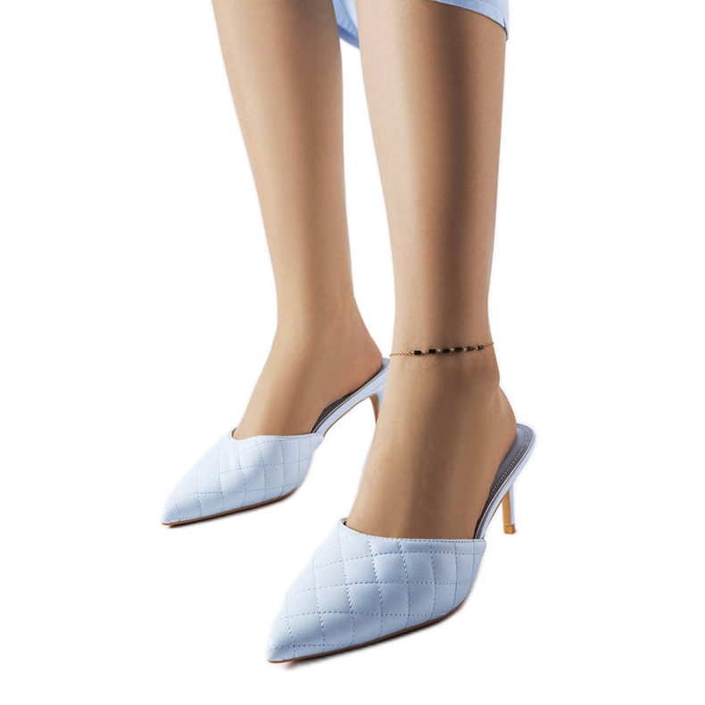 Plave prošivene japanke iz Lamberta plava