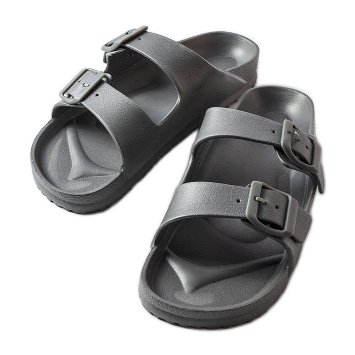 Sive gumene patike s kopčama iz Eugenea siva