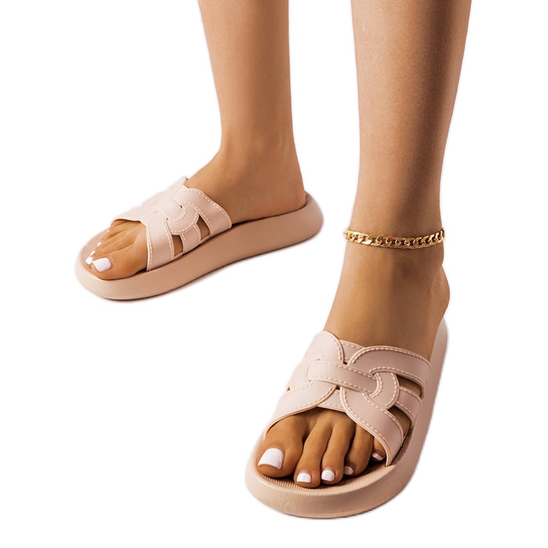 Bež gumene papuče iz Couderta