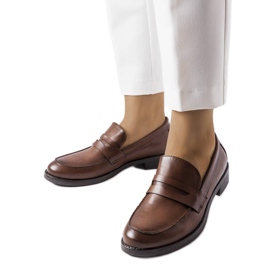 Tamno smeđe mokasinke iz Deicha smeđa