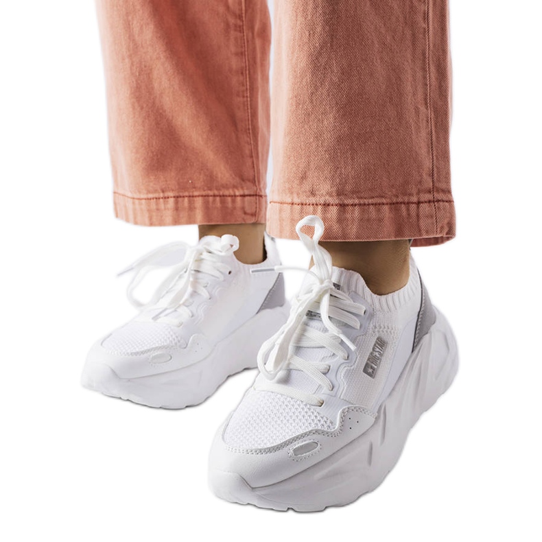 Big Star JJ274604 bijele tenisice bijela