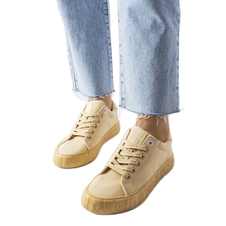 Žute tenisice Big Star JJ274412202 žuta boja