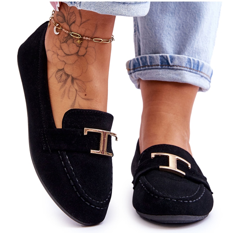 Crne Carly klasične natikače s natikačama crno