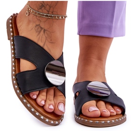 Vinceza Ženske crne Kenley ravne pete crna