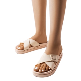 Bež gumena kopča od Pauline