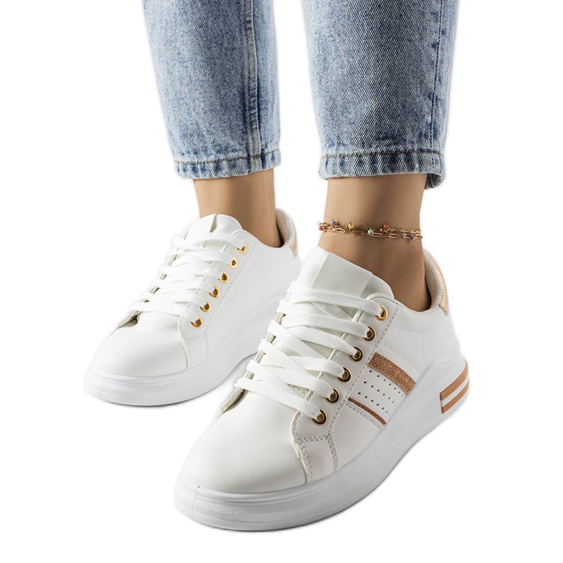 Lanoie bijele platform tenisice bijela