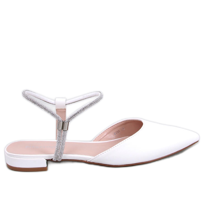 Balerinke s otvorenom petom Durie White bijela