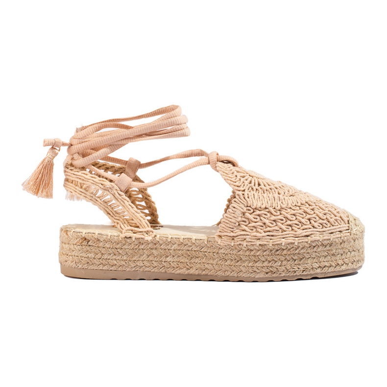 Tamno bež espadrile s platformom od Shelovet boho