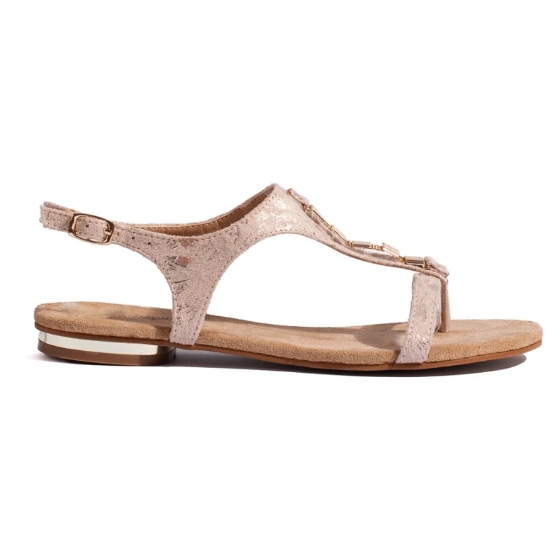 Shelovet ružičaste ravne sandale ružičasta