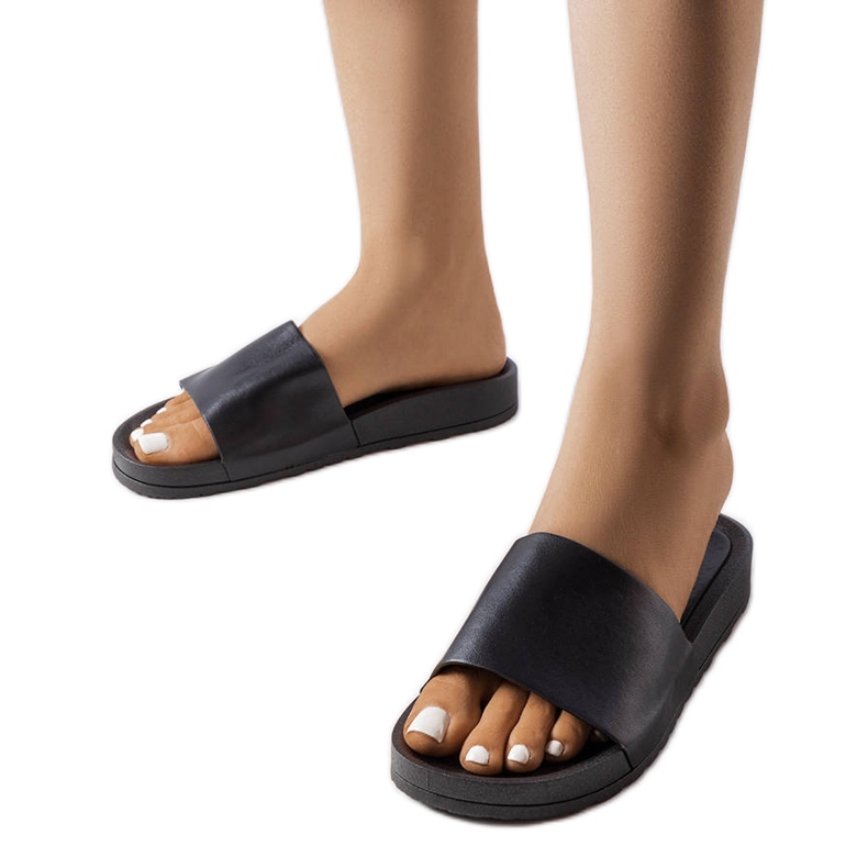 Crne gumene tobogane iz Sabourina crno