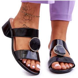 Elegantne štikle Sergio Leone KL310 crne crna