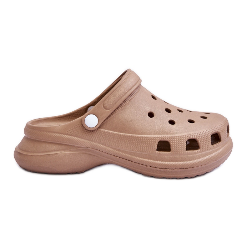 PG2 Pjenaste Crocs sandale na debelom potplatu Beige Katniss bež
