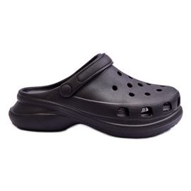 PG2 Crocs cipele od pjene na debelom potplatu. Crna Katniss
