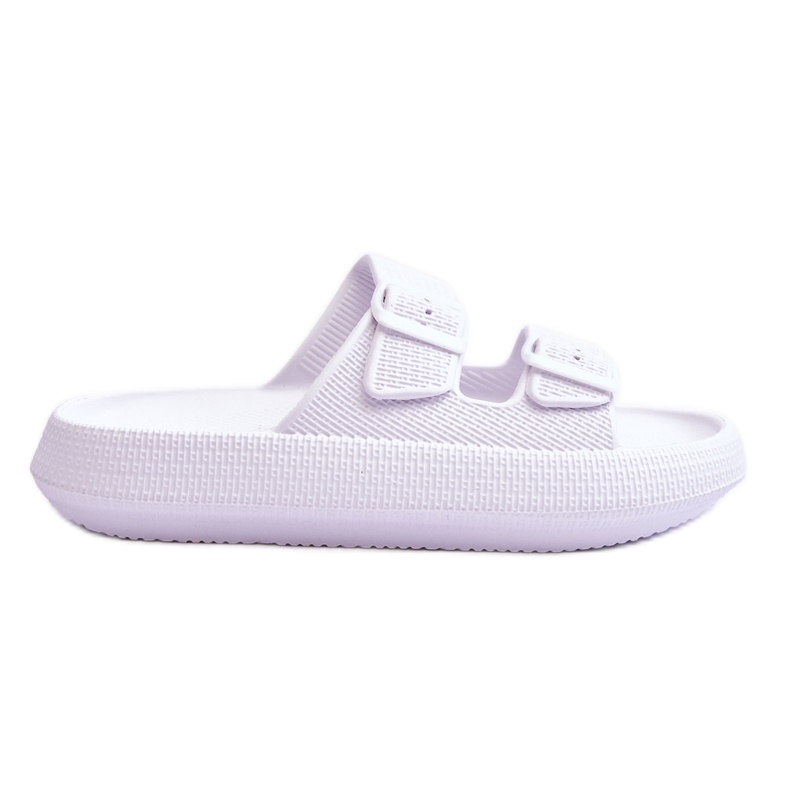 Ženske pjenaste papuče s prugama Bijeli Sharmen bijela