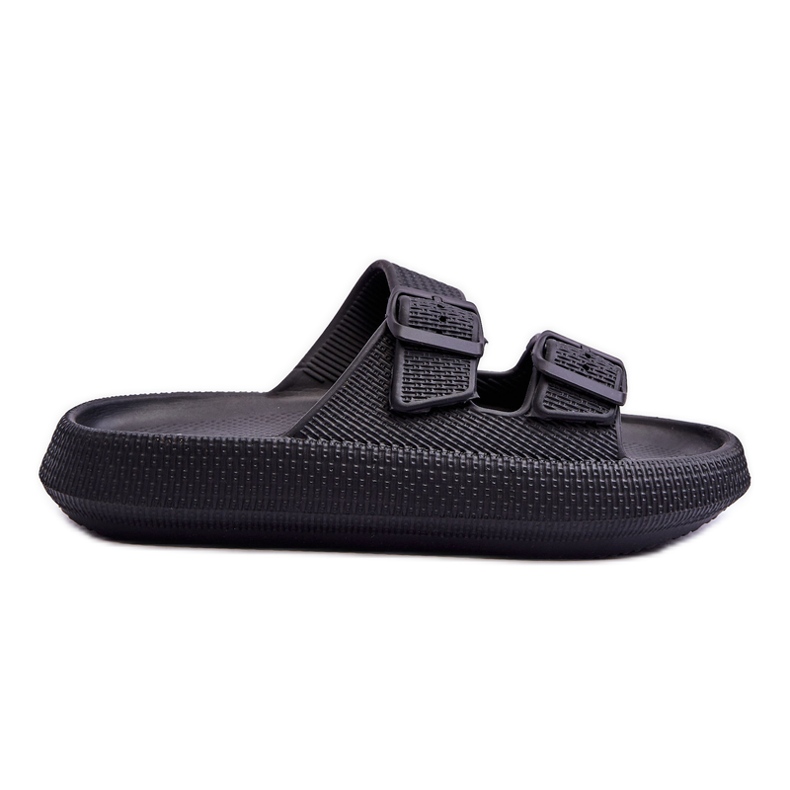 Ženske pjenaste papuče s prugama crne Sharmen crno