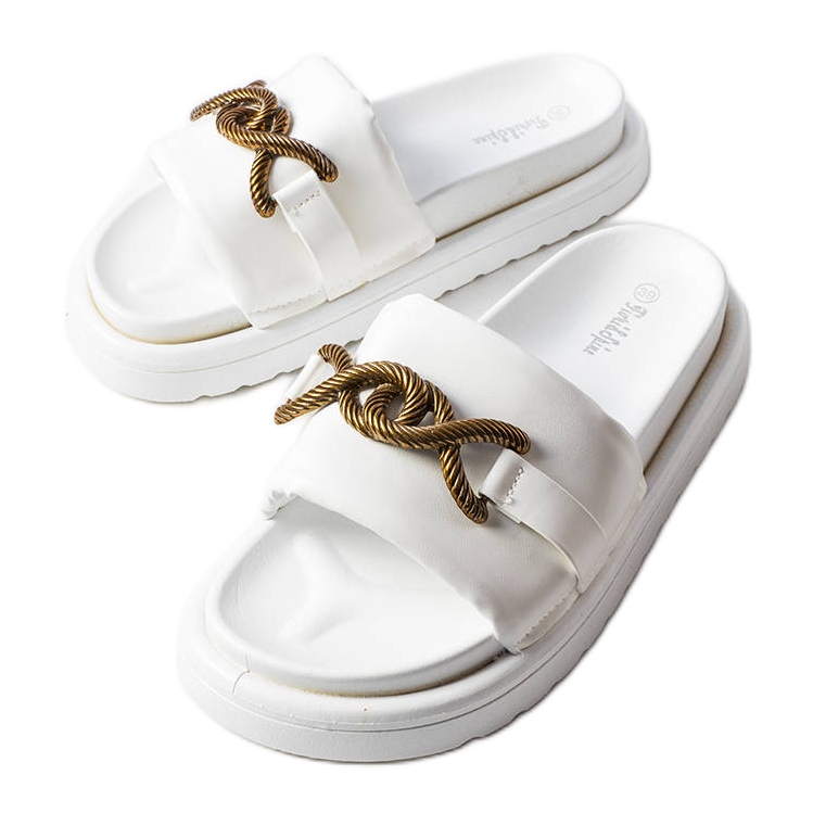 Bijele sandale s platformom iz Frédérique bijela