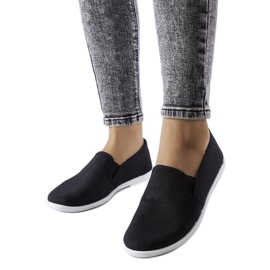 Crne tekstilne tenisice iz Quincyja crna