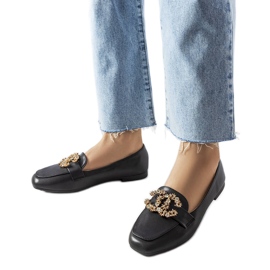 Crne mokasine s kamenčićima iz Neuera crna