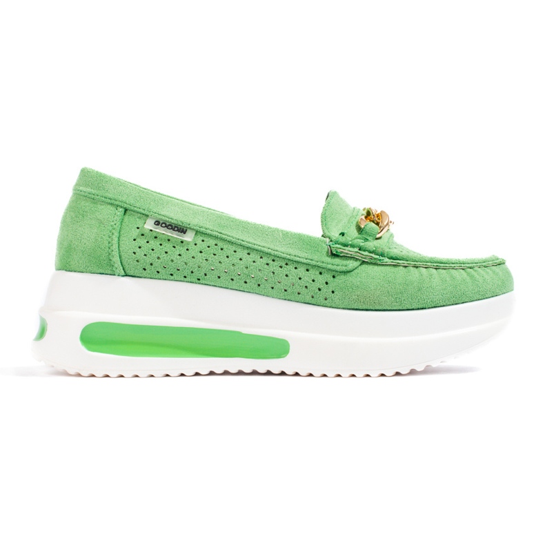 Ženske zelene natikače Shelovet na platformu zelena